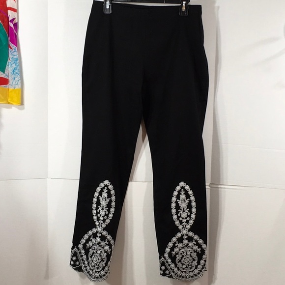 Mishca black embroidered pants - Picture 2 of 6